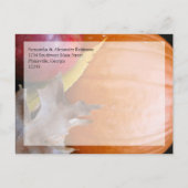 Herfst Pompoen, Apple Herfst Bruiloft Save the Dat Aankondigingskaart (Achterkant)