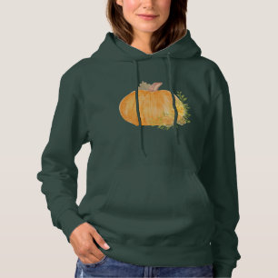 Herfst Pompoen Aquarel Kunst Hoodie