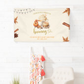 Herfst Pompoen Baby shower Grote Banner (Insitu)