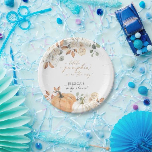 herfst pompoen baby shower papier Bord (Feest)