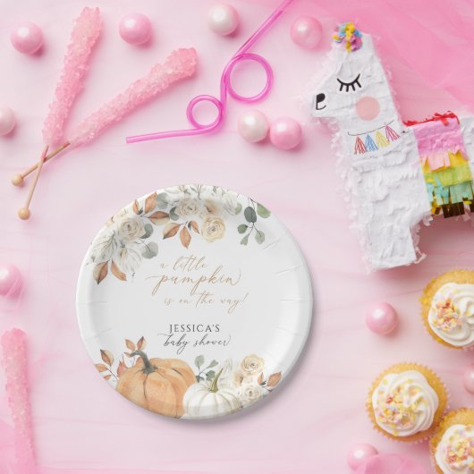 herfst pompoen baby shower papier Bord (Feest)