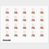 Herfst pompoen Baby shower Stickers (Vel)