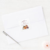Herfst pompoen Baby shower Stickers (Envelop)