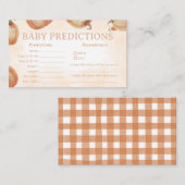 Herfst pompoen Baby voorspellingen Informatiekaartje (Voorkant / Achterkant)