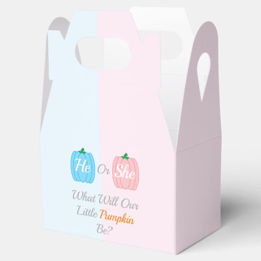 Herfst pompoen bedankdoosjes (Geopend)