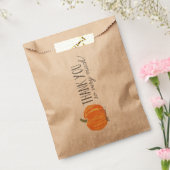 Herfst pompoen | Bedankt Favor Bag Bedankzakje (Gezegeld)