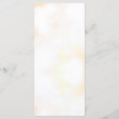 Herfst Pompoen Bloemen Thanksgiving Diner Menu (Achterkant)