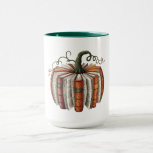 Herfst Pompoen Boek Lover Booktok Halloween Mok