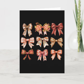 Herfst Pompoen Boog Coquette Herfstbladeren Thanks Kaart