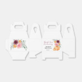 Herfst pompoen bordeaux blush roze dank u bedankdoosjes (Uitgevouwen)