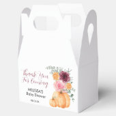 Herfst pompoen bordeaux blush roze dank u bedankdoosjes (Geopend)