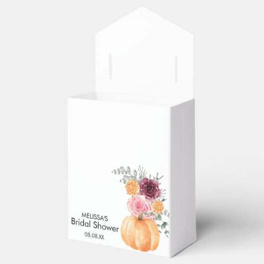 Herfst pompoen bordeaux blush roze dank u bedankdoosjes (Geopend)