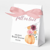 Herfst pompoen bordeaux blush roze dank u bedankdoosjes (Voorkant Zijde)