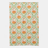 Herfst Pompoen Botanisch Ontwerp Theedoek (Verticaal)