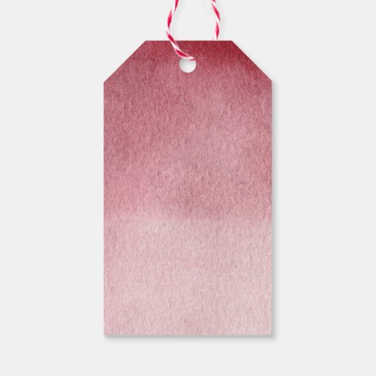 Herfst Pompoen Bourgondië Blush Roze Bloemen Dank Cadeaulabel (Achterkant)