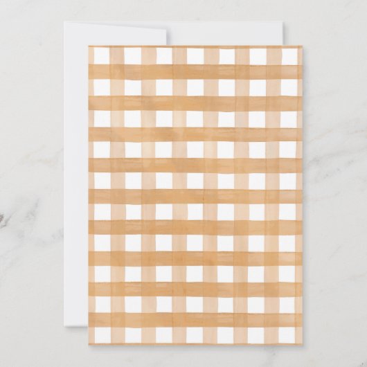 Herfst Pompoen Boy Babykleding Baby shower Invitat Kaart (Achterkant)