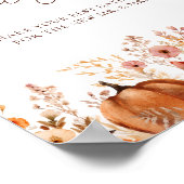 Herfst Pompoen Bruids Datum Nachtideeën Date Jar Poster (Hoek)