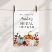 Herfst Pompoen Bruiloft Feest Welkom Poster