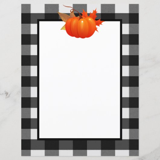 Herfst pompoen buffel geplakt gepersonaliseerd pap (Achterkant)