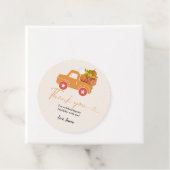 Herfst pompoen dank u verjaardag bedankjes labels (In situ)