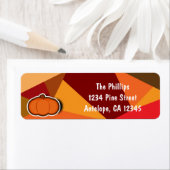 Herfst Pompoen Dankzegging Uitnodiging Etiket (Insitu)