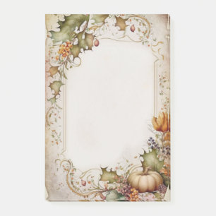 Herfst pompoen en bladeren Post-it® Notes