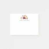 Herfst pompoen en bloemen, gepersonaliseerd post-it® notes (Voorkant)