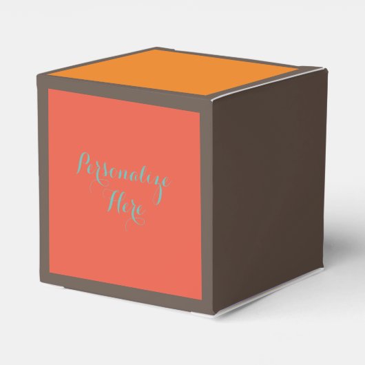 Herfst pompoen en herfstbladeren bedankdoosjes (Achterkant)