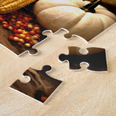 Herfst pompoen en maïs oogst puzzel (Zijkant)