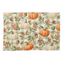 Herfst Pompoen Geruite Thanksgiving Keukendoek