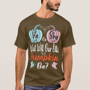 Herfst pompoen Geslacht Laat het Baby shower zien T-shirt