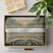 Herfst Pompoen Groen Bladeren Art Nouveau Decoupag Tissuepapier (Geschenk)