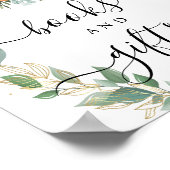 Herfst pompoen groen loof boeken en geschenken tek poster (Hoek)