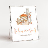 Herfst Pompoen Herfst in Liefde Baby's zijn Zoet Poster