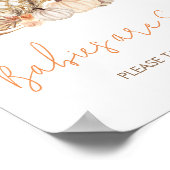 Herfst Pompoen Herfst in Liefde Baby's zijn Zoet Poster (Hoek)