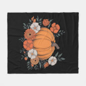 Herfst  Pompoen Herfst Thanksgiving Fleece Deken (Voorkant (Horizontaal))