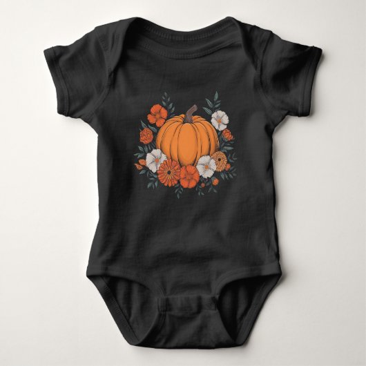 Herfst  Pompoen Herfst Thanksgiving Romper (Voorkant)