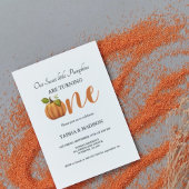 Herfst pompoen herfst Twins eerste verjaardagsfees Kaart