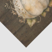 Herfst pompoen herfstbladeren donker hout decoupag tissuepapier (Detail)