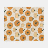Herfst pompoen kruid kleuren herfst pompoenen Than Fleece Deken (Voorkant (Horizontaal))
