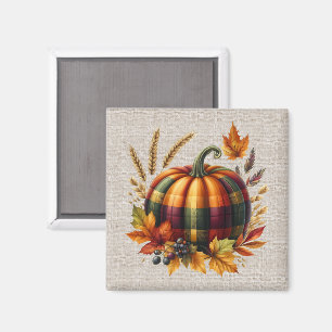 Herfst pompoen kunstwerk magneet