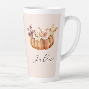 Herfst Pompoen Latte Mok Gezellige Rustieke Gift