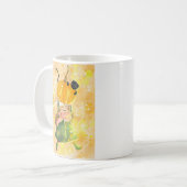 Herfst Pompoen Meisje en Kat Mok (Voorkant links)