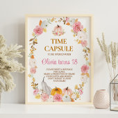 Herfst Pompoen Meisje Verjaardagsfeest Tijd Capsul Poster