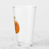 Herfst pompoen met bloemen glas (Links)