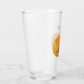 Herfst pompoen met bloemen glas (Rechts)