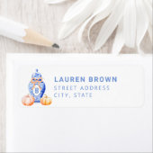 Herfst pompoen | Monogram gemberpot Etiket (Insitu)