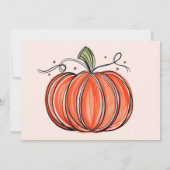 Herfst pompoen Onze kleine is het draaien van een  Kaart (Achterkant)