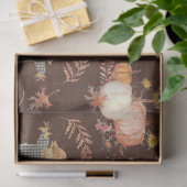 Herfst Pompoen Oogst Herfstblad Bruin Decoupage Tissuepapier (Geschenk)