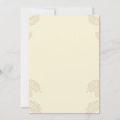 Herfst pompoen oogstfeest Thankgiving diner Kaart (Achterkant)